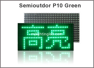 CHINA P10 llevó la exploración semi-al aire libre del punto 1/4 del pixel 32X16 del módulo para la pantalla llevada p10, el panel llevado p10 verde llevado del color de los módulos p10 proveedor