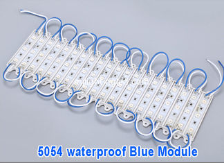 CHINA 20 piezas/loto 5054 módulos LED azul resistente al agua IP68 módulos LED DC 12V SMD 3 LED señal LED luz de fondo para las letras del canal proveedor