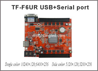 CHINA TF-F6UR USB + Puerto Serial LED de la tarjeta de control 10240 * 128 píxeles soporte de un solo, doble LED placa de control de señales móviles proveedor