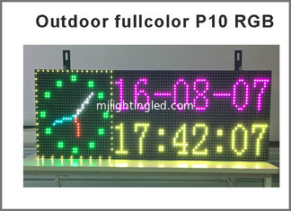 CHINA Signos LED RGB de color completo programable P10 Smd LED al aire libre Mensaje de desplazamiento Muestra Tiempo Temperatura y fecha proveedor