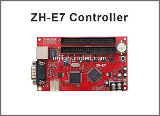 CHINA Los pixeles 2xpin50 del puerto 512*1024,128*4096 de la tarjeta de control de pantalla LED ZH-E7 Network+USB+RS232 escogen y regulador dual del color proveedor