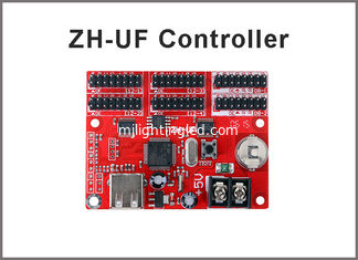 CHINA Ayuda sola y dual de la tarjeta de control de pantalla LED del puerto de USB del regulador de pantalla LED de ZH-UF del color para el tablero de publicidad al aire libre proveedor