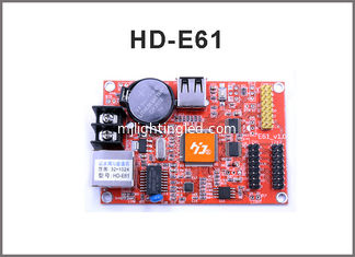 CHINA Tarjeta sola y doble del puerto de la tarjeta de control de la red HD-E61 RJ45 +USB del color de la pantalla LED de módulo de control proveedor