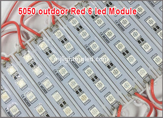 CHINA 5050 6 prenda impermeable roja IP65 de la luz de los módulos 12V LED del LED para el diseño del anuncio proveedor