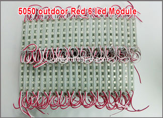 CHINA 5050 6 decoración al aire libre del edificio de la prenda impermeable roja clara del color del módulo del LED 12V proveedor