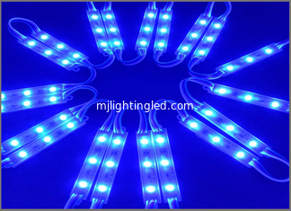 CHINA 5050 LED Bule Light Modulo lineal 12V 3leds Modulo de moldeo por inyección Modulo de iluminación Modulos publicitarios para la letra del canal Led proveedor
