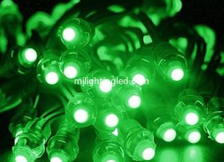 CHINA 50pcs/Lot DC5V Verde Led Cord Led Pixel Module 12mm Luz digital Inmune a agua IP68 Edificio de publicidad proveedor