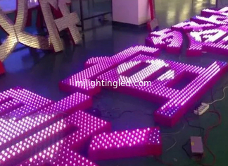 CHINA DC5V 12mm LED rosa módulo de píxeles IP68 impermeable 50pcs Un perforador de cuerdas letra del alfabeto para el signo proveedor