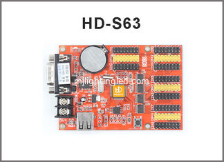 CHINA HD-S63 Tarjeta de control de pantalla LED de color único y doble HD-U41 USB + RS232 Puerto serie de comunicación para pantalla proveedor