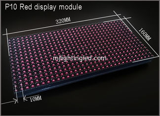 CHINA 5V P10 paneles LED pantalla de pantalla roja Semioutdoor 320 * 160 señalización publicitaria proveedor
