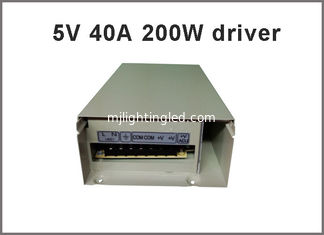 CHINA adaptador impermeable 40A 220V de la fuente de alimentación de 200W 5V a 5V para las iluminaciones llevadas proveedor