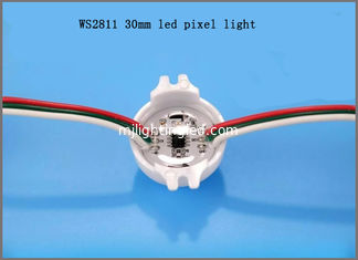 CHINA 12V Ws2811 30mm Pixel Strings 3pcs Smd5050 Point Led Light para señales programables proveedor