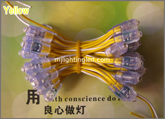 CHINA luz al aire libre del pixel del diseño LED del anuncio de la prenda impermeable IP68 5V LED del bulbo 12m m amarillo del pixel de 9m m proveedor
