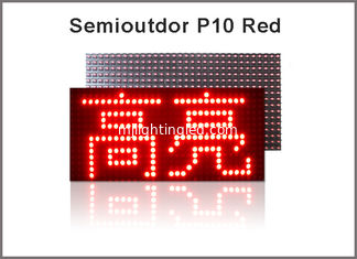 CHINA la señalización roja llevada P10 de la publicidad del semioutdoor 320*160 de la pantalla del módulo de la exhibición 5V llevó la pantalla de visualización proveedor