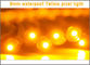 DC5V llevó las letras al aire libre de la iluminación de la señalización del color del amarillo de la secuencia del pixel del módulo 9m m LED del pixel usadas para el nameboard de las tiendas proveedor