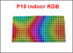 La temperatura y el tiempo móviles de la exhibición de mensaje de la muestra interior de P10 SMD RGB LED exhiben el módulo a todo color de la exhibición de matriz de SMD LED proveedor