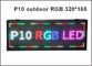 El panel a todo color del RGB P10 del módulo al aire libre de la pantalla LED llevó la matriz de punto llevada de la pantalla de visualización proveedor