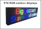 Signos LED RGB de color completo programable P10 Smd LED al aire libre Mensaje de desplazamiento Muestra Tiempo Temperatura y fecha proveedor