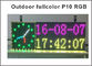 La temperatura y el tiempo móviles de la exhibición de mensaje de la muestra de SMD P10 RGB LED exhiben el marcador electrónico publicitario llevado al aire libre proveedor