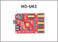 La tarjeta de control del módulo USB de la pantalla LED de HD-U40 HD-U63, escoge/tarjeta de control grande dual de la pantalla del color LED proveedor