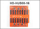La tarjeta HUB08 llevó el puerto del adaptador 16*hub08 de la tarjeta de la conversión del regulador incluido para la tarjeta de control llevada a todo color de HD proveedor