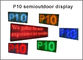 módulo azul del alto brillo P10 LED de 320*160m m 32*16pixels Semioutdoor, solo mensaje del movimiento en sentido vertical de la pantalla LED del color proveedor