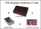 muestras móviles del panel P10 de la pantalla LED del módulo del mensaje Semi-al aire libre del movimiento en sentido vertical que hacen publicidad del panel de exhibición programable proveedor