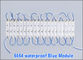 20PCS/Loto 5054 3leds módulos 12V iluminación LED azul impermeable letras LED proveedor