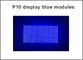 Módulo del LED P10, luz azul del anuncio del solo del color de la pantalla LED mensaje del movimiento en sentido vertical proveedor