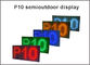 módulo de la exhibición de 3Semioutdoor LED P10, mensaje azul del movimiento en sentido vertical de la pantalla LED del solo color proveedor