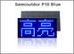 módulo de la exhibición de 3Semioutdoor LED P10, mensaje azul del movimiento en sentido vertical de la pantalla LED del solo color proveedor