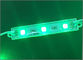 La lámpara competitiva DC 12V LED de la publicidad de la prenda impermeable del color verde de los módulos 3LED de SMD 5054 iluminó muestras proveedor