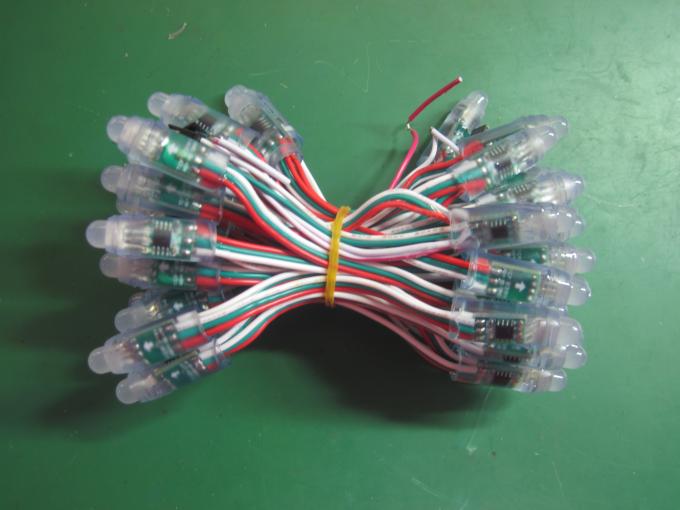muestras de publicidad al aire libre llevadas programables del colorchange de la señalización del bedrahtet de 5V 12m m RGB LED que construyen el decoraion