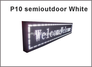 CHINA el uso blanco 320*160 32*16pixels del semioutdoor del módulo de 5V P10 LED para hacer publicidad de la señalización llevó la pantalla de visualización proveedor