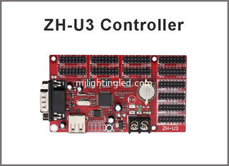 CHINA ZH-U3 USB / U-Disk + Rs232 Puerto Led Controlador 1024 * 64,512 * 128 píxeles P10, P13.33,P16,F3.75 Tablero de señalización de mensajes en movimiento a led proveedor