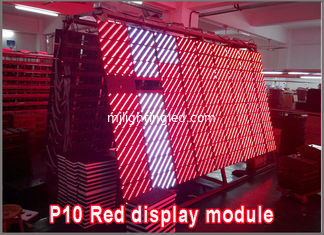 CHINA Módulo rojo de la pantalla LED de la prenda impermeable del semioutdoor P10, módulo del color rojo LED de 320mm*160m m, publicidad de P10 LED proveedor
