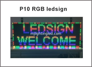CHINA P10 Modulo de visualización LED RGB Panel de ventana Señal de tienda Señal P10 32X16 Matriz pantalla de visualización de video programable proveedor