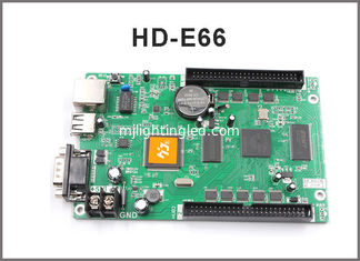 CHINA HD-E66 módulo de la exhibición del regulador HD-E53 P10 programable tarjeta de control LAN + USB + RS232 para la pantalla de visualización llevada proveedor