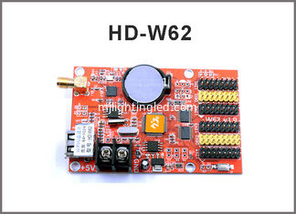 CHINA La tarjeta de control de módulo de la pantalla LED de HD-W40 HD-W62 USB+Wifi P10, color de Single&amp;Dual llevó el sistema de control proveedor