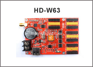 CHINA Huidu regulador HD-W63, sola tarjeta del conductor inalámbrico LED de WIFI + del USB de control del color LED de WiFi para la muestra del mensaje del LED proveedor
