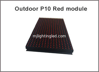 CHINA El módulo rojo al aire libre del alto brillo P10 LED para el solo mensaje del movimiento en sentido vertical de la pantalla LED del color llevó la muestra 320*160m m 32*16pixels proveedor