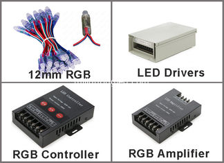 CHINA Luz llevada RGB del pixel de la prenda impermeable IP68 Digitaces LED de la secuencia del módulo del RGB DC5V 12m m proveedor