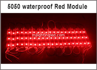 CHINA la luz de tira roja de la prenda impermeable ip68 de la lámpara 3 SMD 5050 de la muestra de la luz de la ventana delantera de la tienda de los módulos de 20pcs LED llevó el contraluz proveedor
