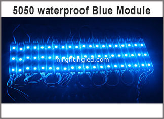 CHINA luz brillante estupenda del módulo de la prenda impermeable IP65 LED del azul del módulo de 20pcs DC 12V 5050 SMD 3 LED para la publicidad de la señalización proveedor