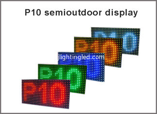 CHINA Semioutdoor/tablero de mensajes blanco amarillo azulverde rojo claro de la luz del panel de exhibición de LED P10 de los módulos interiores de la pantalla proveedor