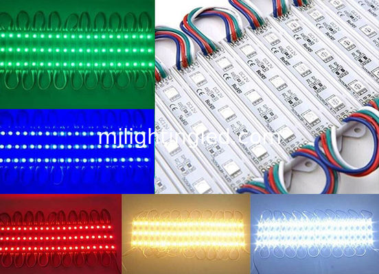 CHINA 5050 módulo LED RGB 12V resistente al agua módulos LED RGB de cambio de color Iluminación para señalización publicitaria proveedor