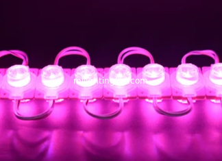 CHINA 3030 módulo de inyección LED color rosa con lente 1pcs módulos LED 12V 1.5W proveedor
