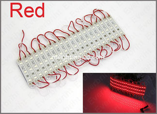CHINA 12V LED 5050 luz llevada roja de la prenda impermeable del módulo de 3 LED para la muestra trasera de la iluminación proveedor