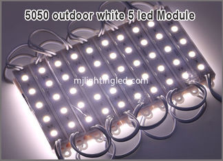 CHINA 5 LED SMD 5050 módulos resistentes al agua LED Modulo de luz de fondo para letras de signo DC12V 1.2W 5 Led 75mm*12mm 20pcs/String proveedor