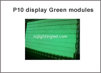 CHINA la exploración Semi-al aire libre del punto 1/4 del pixel 32X16 para la pantalla llevada, el color verde llevado p10 de los módulos p10 llevó el panel proveedor